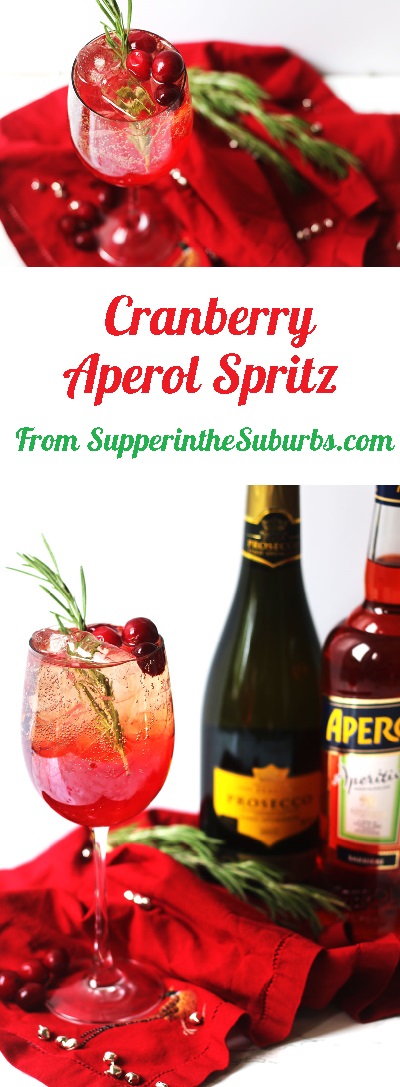 Cranberry Aperol Spritz A Christmas Cocktail Supper In The Suburbs