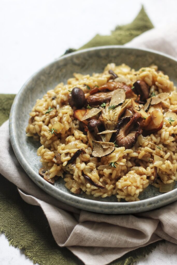 Mushroom Risotto with Summer Truffles