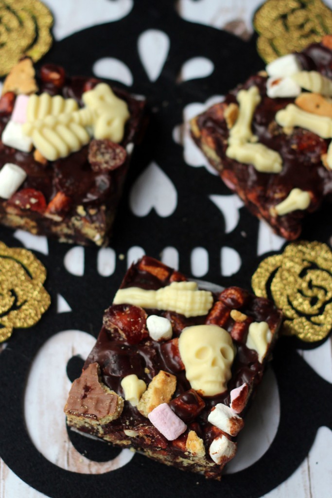 Spooky Rocky Road with Skeleton Bones from Supper in the Suburbs