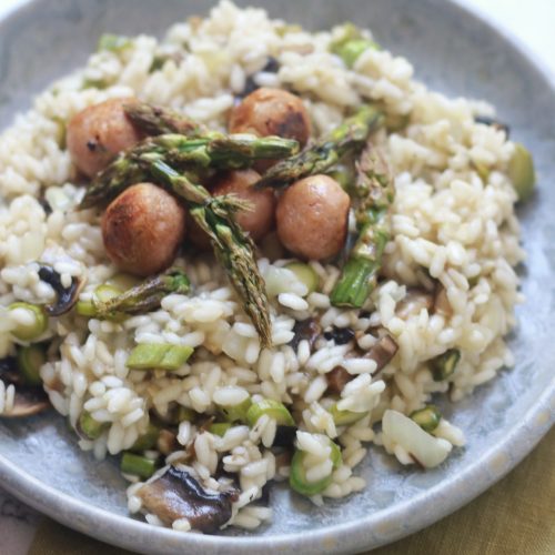 Sausage and Asparagus Risotto