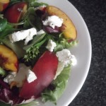Warm Salad Series: Grilled Nectarine and Goats Cheese Salad