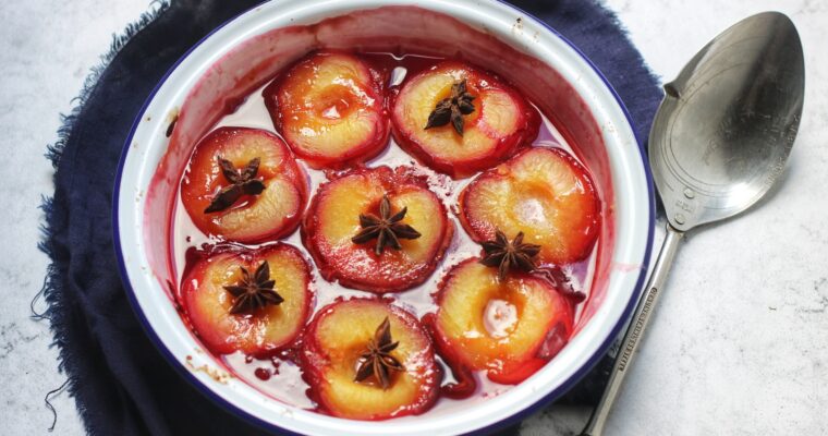 Roasted Plums with Star Anise