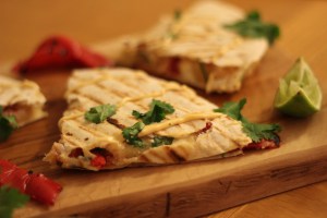 Roasted Red Pepper and Sweet Potato Quesadillas