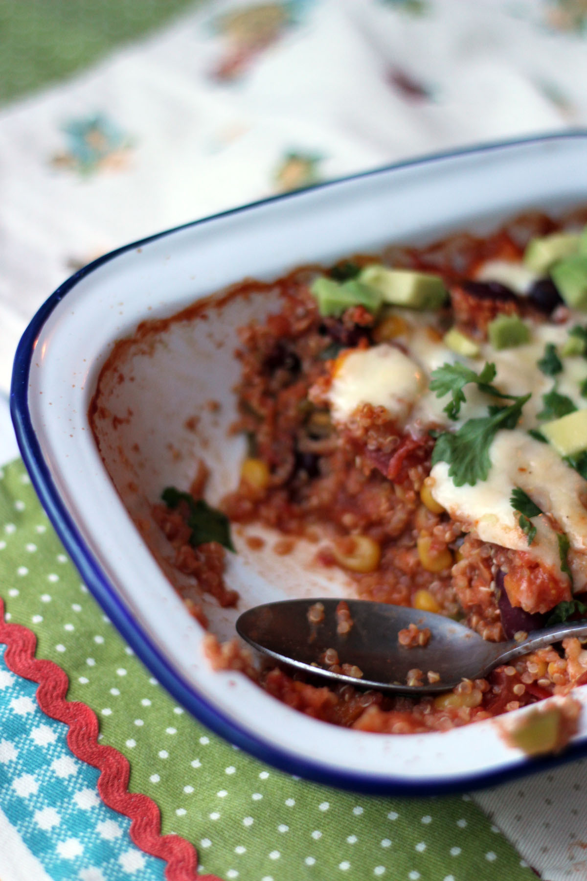 Dig into this Mexican Quinoa Casserole from Supper in the Suburbs