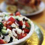 Greek Salad with Herby Chicken from Supper in the Suburbs