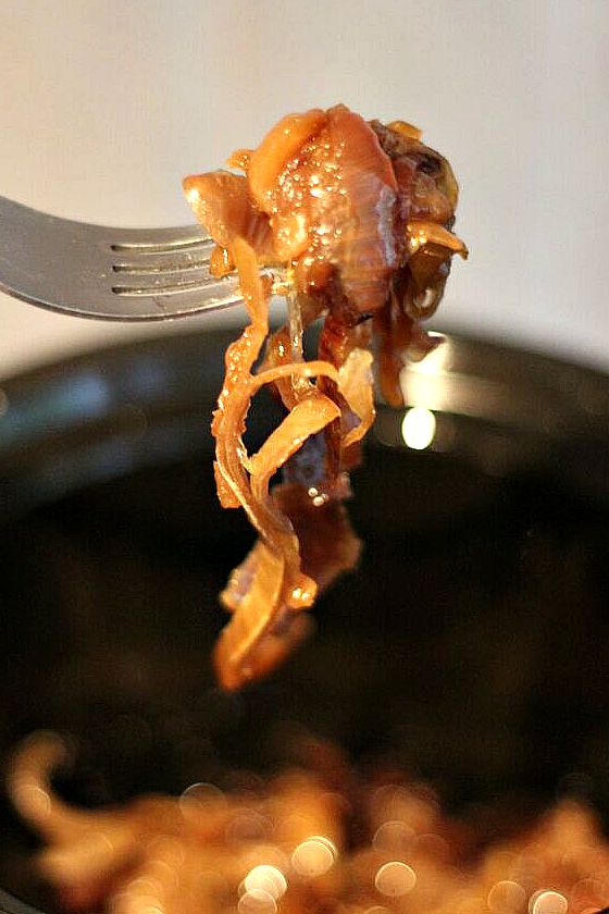 Slow Cooked Caramelised Onions