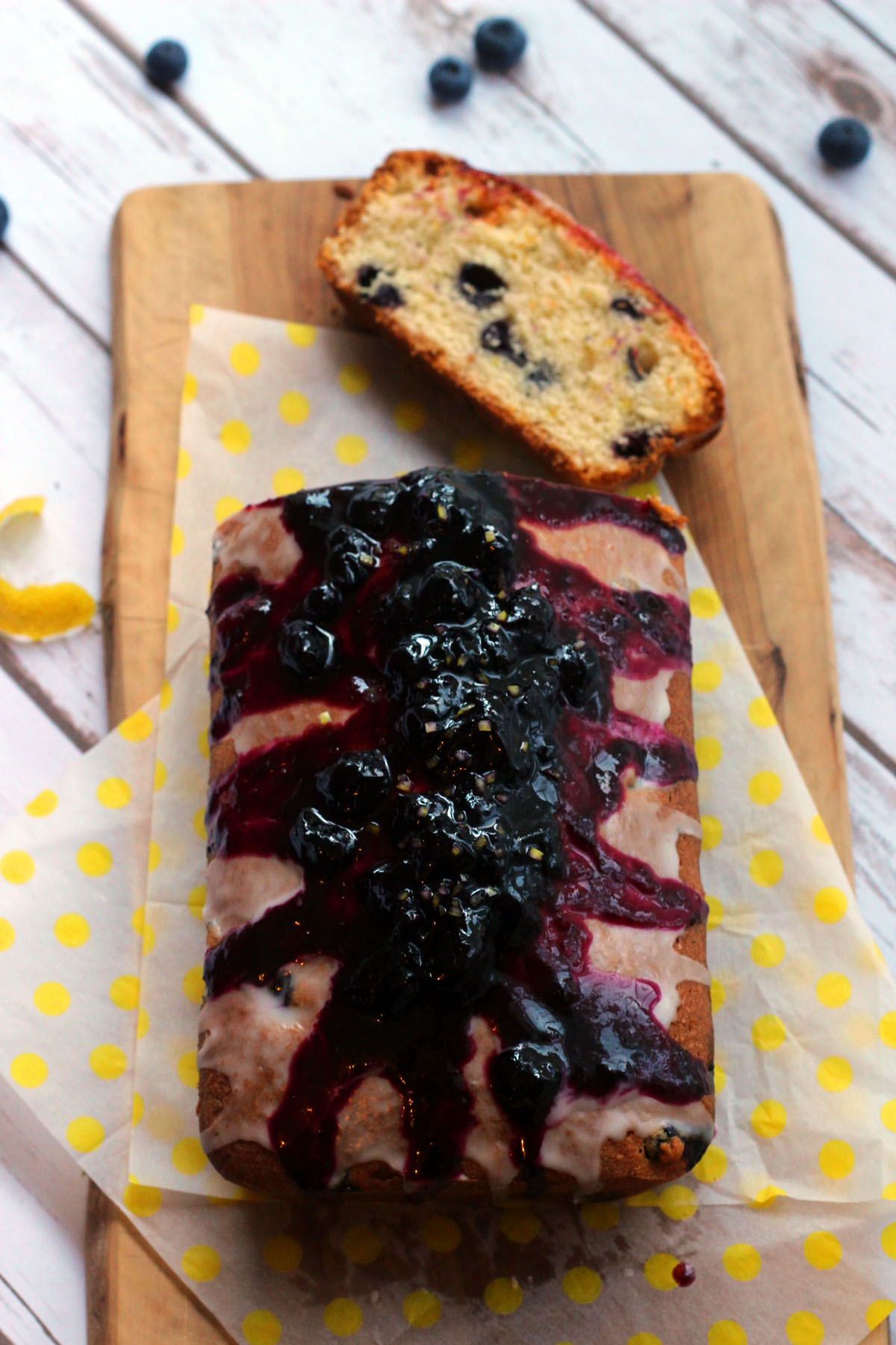Zesty Lemon and Blueberry Madeira Cake inspired by the Great British Bake Off