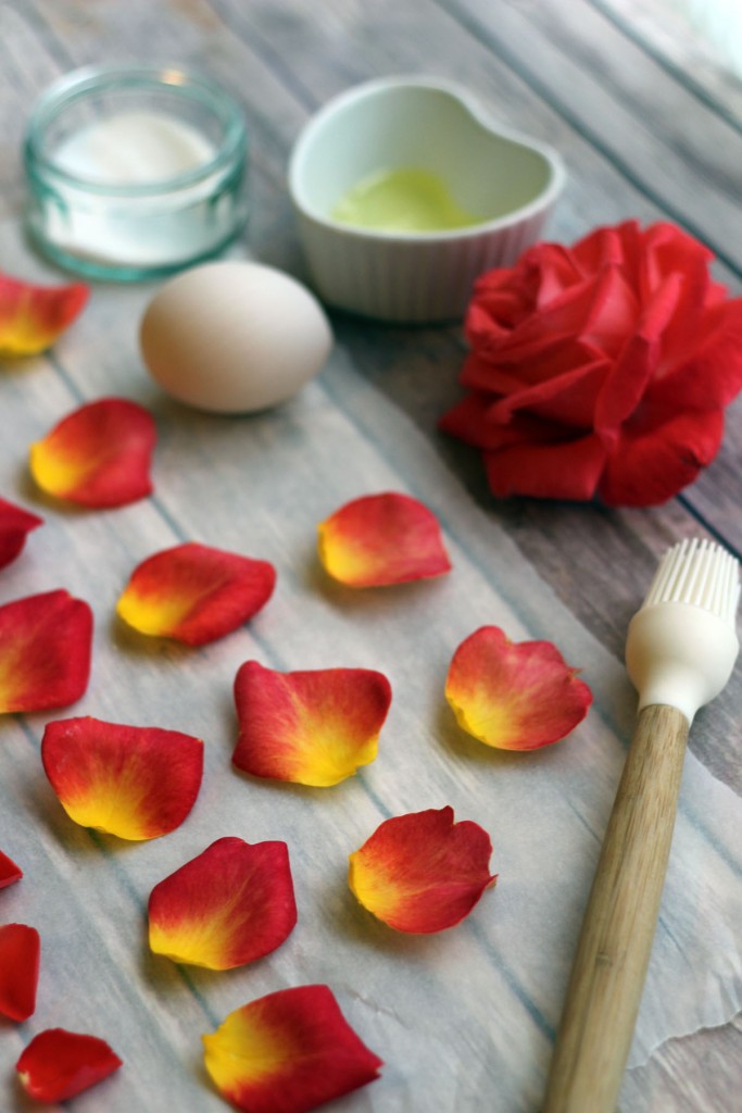 How to make candied rose petals, perfect for topping desserts and
