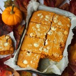 Pumpkin Spice Blondies with White Chocolate Chunks from Supper in the Suburbs