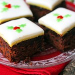 Chocolate and Orange Fruitcake Squares are a great alternatiev to slices of traditional Christmas Cake Find the recipe at Supper in the Suburbs