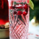 Cranberry Gin and Tonic is a fantasticly festive long drink, ideal for post Christmas shopping celebrations find the recipe at Supper in the Suburbs