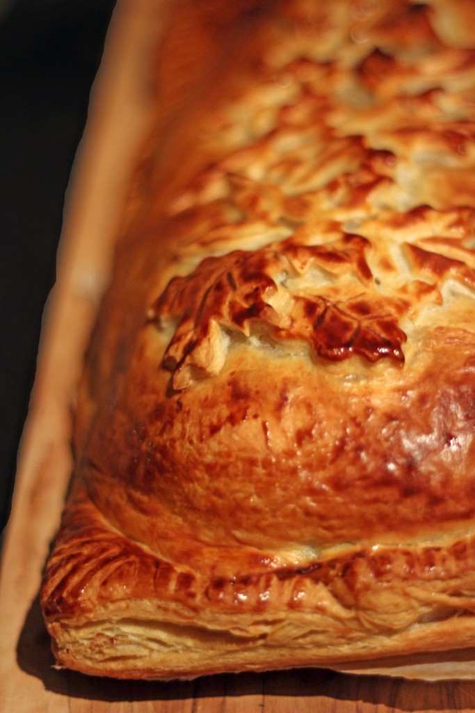 this Festive Beef Wellington is a great alternative to turkey at Christmas or Thanksgiving. Find the recipe on Supper in the Suburbs