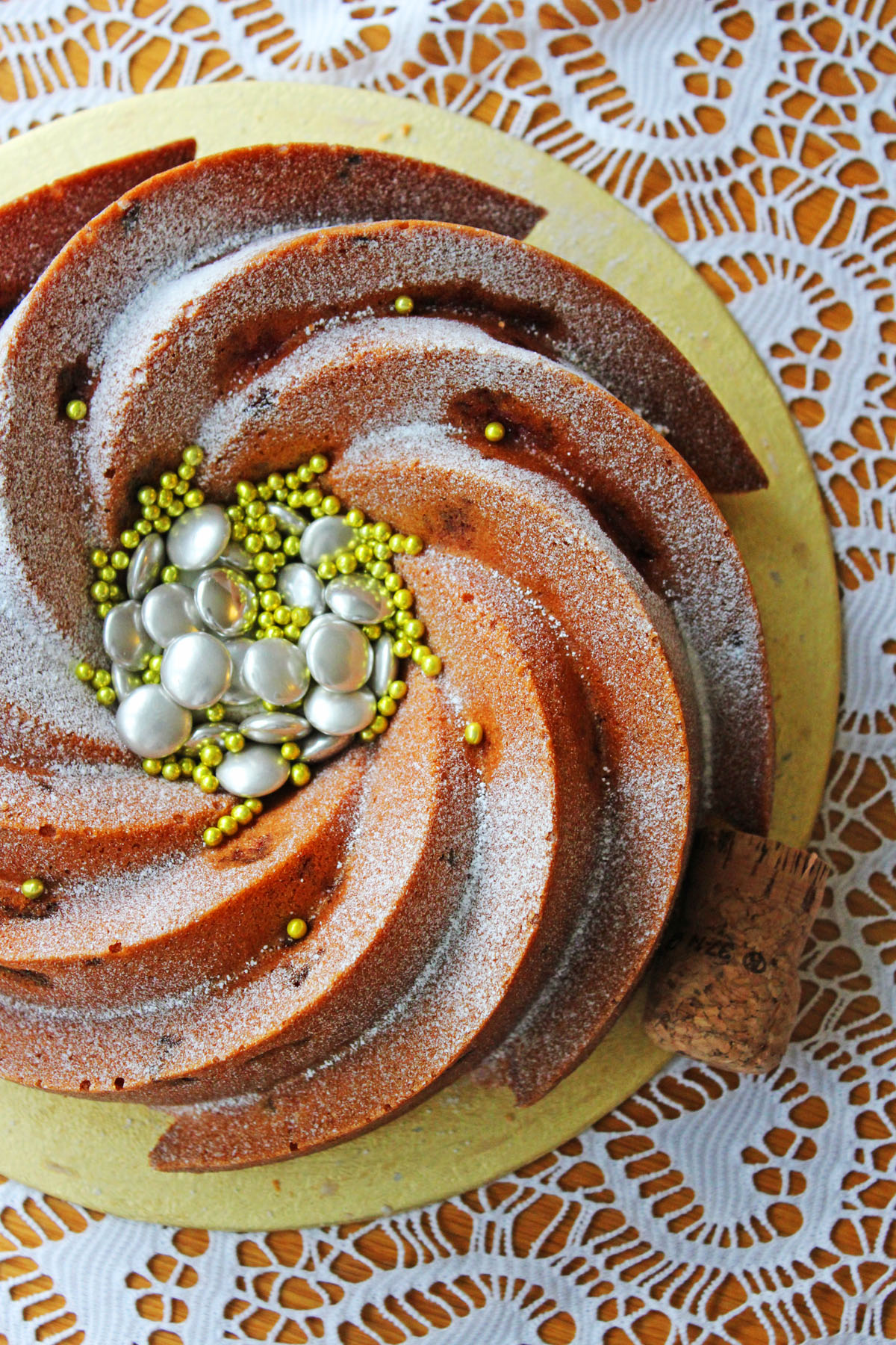 Celebratory Champagne and Raspberry Bundt Recipe from Supper in the Suburbs