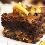 Fat Elvis Brownie- The King of all brownies made with peanut butter banana and pretzels oh and lots and lots of chocolate. Find the recipe at Supper in the Suburbs