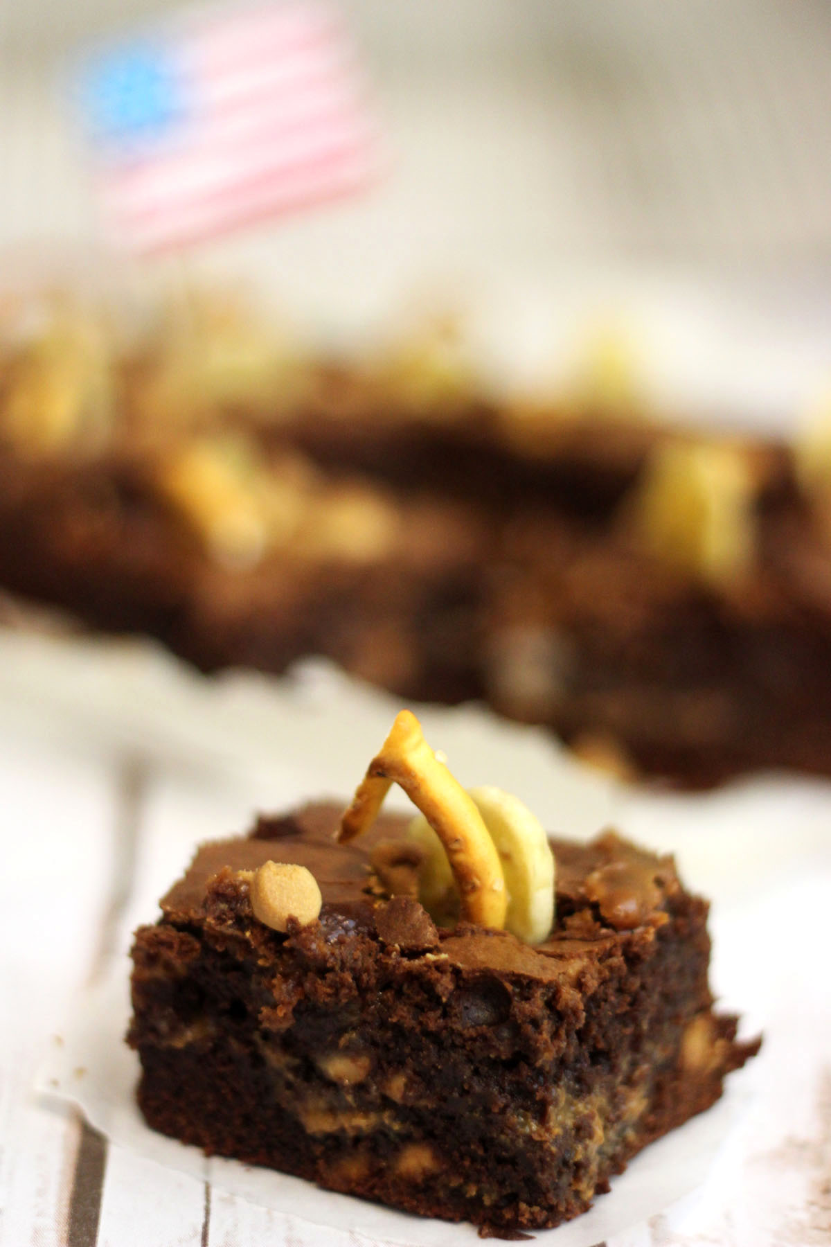 These Fat Elvis Peanut Butter Brownies are truly fir for the King!