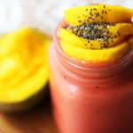 Raspberry and Mango Smoothie with Chia Seeds Recipe from Supper in the Suburbs