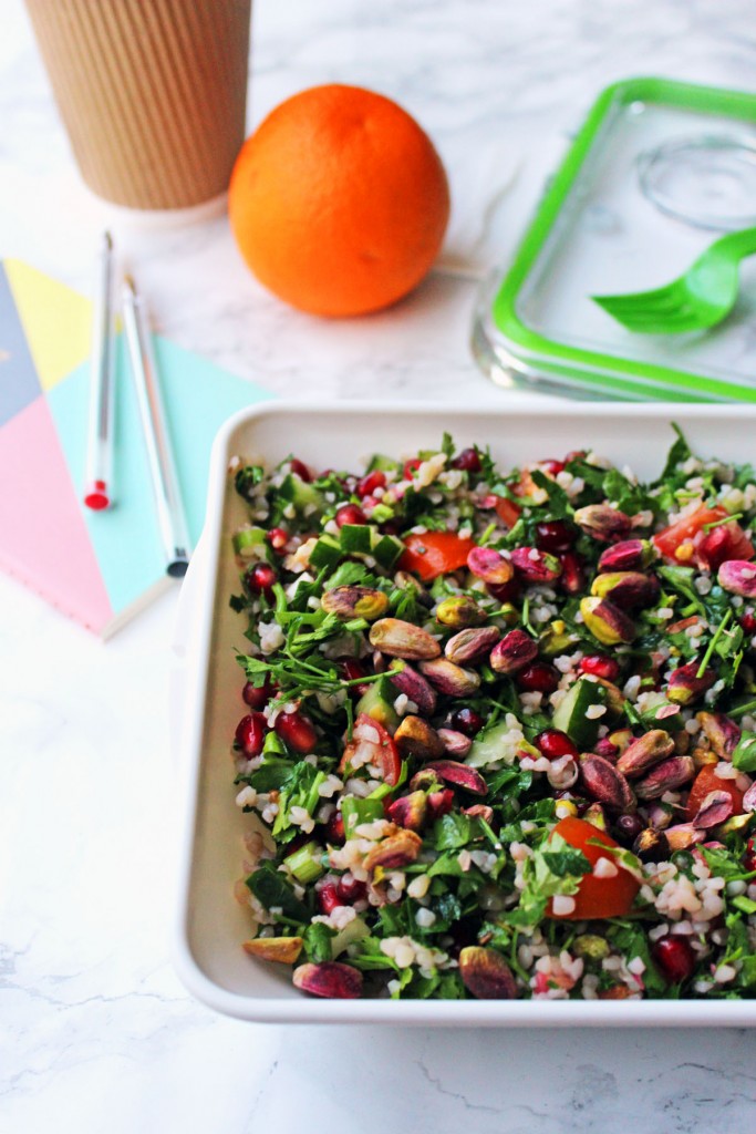 Pistachio and Pomegranate Tabbouleh is a fun twist on a classic Middle Eastern recipe Find out how to make it at Supper in the Suburbs