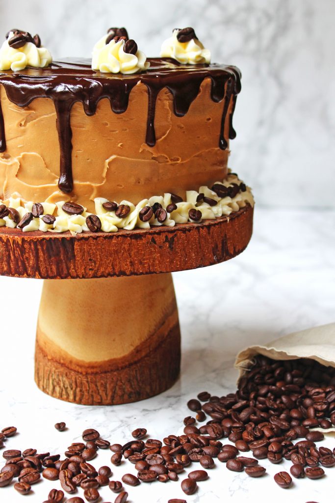 Check out the chocolate drips on this stunning Mocha Cake! Find out how to make it at home.