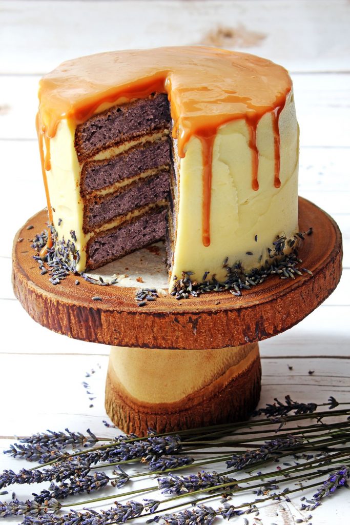 Lavender and Honey Layer Cake is a stunning cake perfect for any summer celebration! Bake it for your next garden party this summer holidays. Get the recipe at Supper in the Suburbs