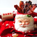 Cinnamon Candied Bacon is the perfect festive appetizer. Serve with cocktails and other canapes at your Christmas party. Get the recipe at Supper in the Suburbs!