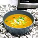 This Sweet Potato and chipotle Soup can easily be made in a vitamix blender. Get this recipe and more like it at Supper in the Suburbs. It's the perfect dinner or light lunch when you're trying to be healthy.