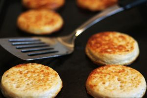 Find out how easy it is to make crumpets from scratch! Get the brunch recipe everyone needs from Supper in the Suburbs