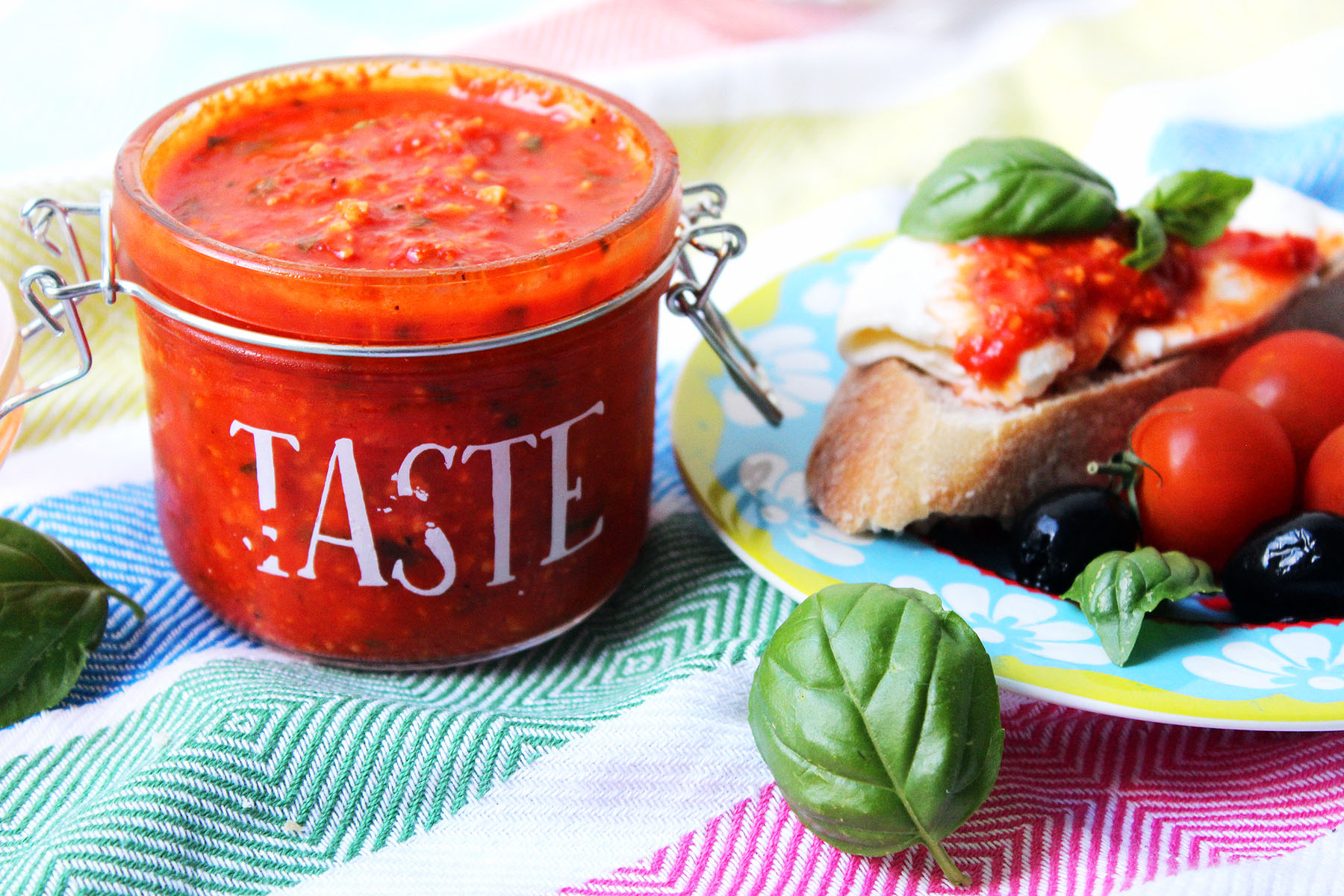 Roasted Red Pepper and Basil Pesto