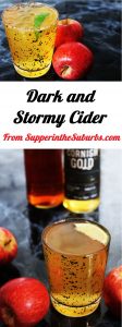This twist on a classic is made with rum, cider, ginger beer and lime. It's the perfect autumnal drink for when the storm clouds roll in. Get the recipe on Supper in the Suburbs!