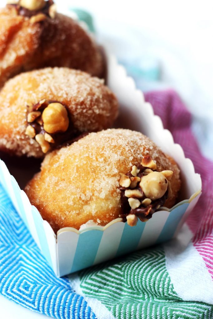 Everybody will love these Nutella Doughnuts. Stuffed which your favourite chocolate and hazelnut spread these deep fried doughnuts are a real treat! Get the recipe at Supper in the Suburbs!