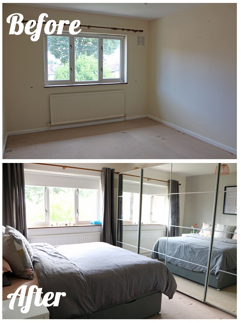 Before and After Main Bedroom