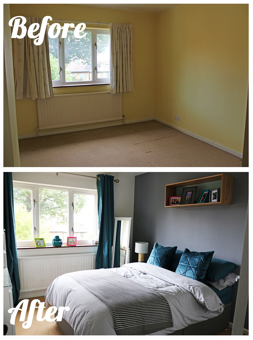 Before and After Spare Bedroom