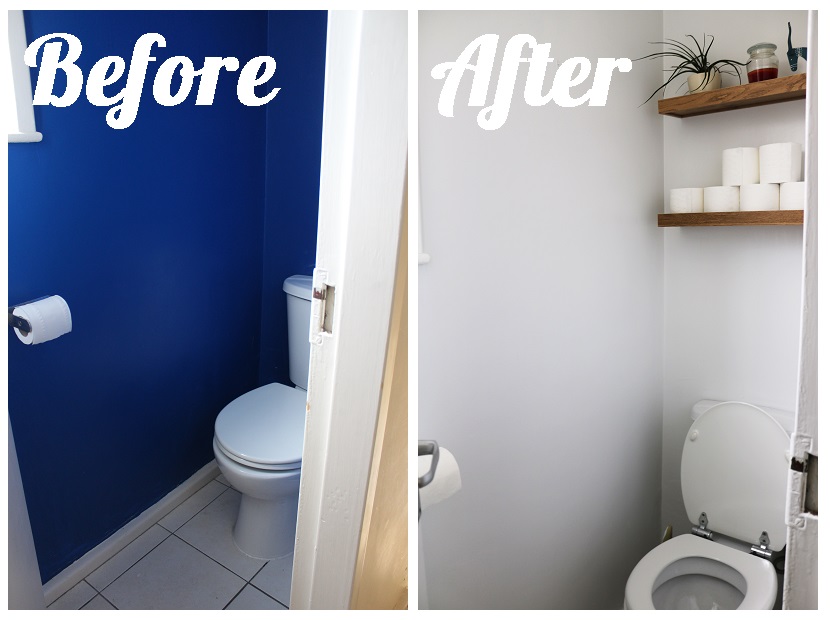 Before and After Toilet