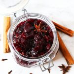 This Boozy Bourbon Cranberry Sauce is perfect for Christmas or Thanksgiving!
