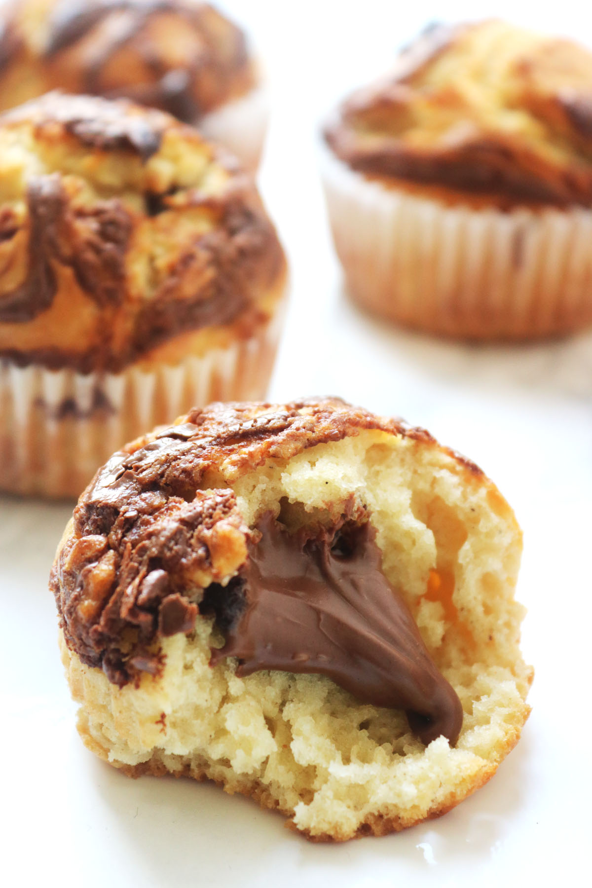Nutella Stuffed Muffins - Supper in the Suburbs
