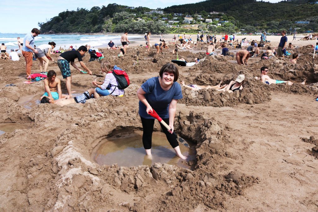 Hot Water Beach is a must visit while you're in the Coromandel as part of your driving tour of New Zealand's north island