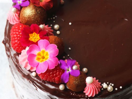Flourless Chocolate Cake with Mocha Ganache | Feast + West