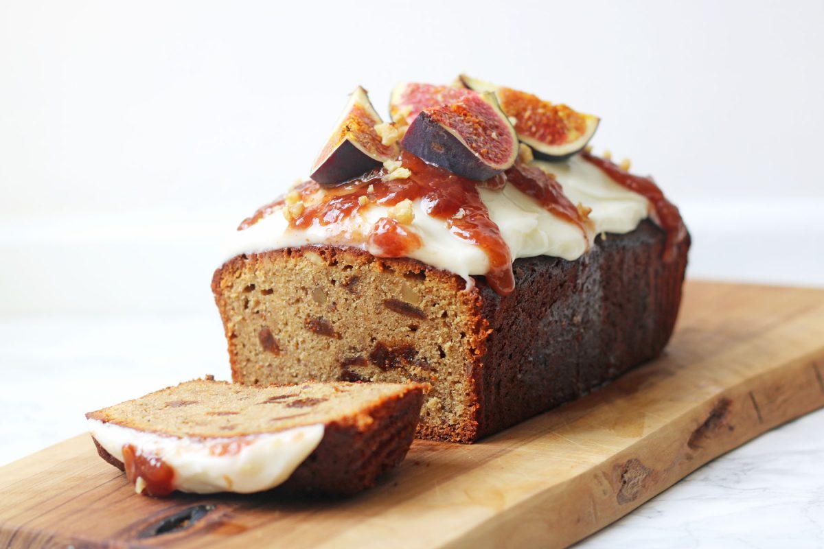 Spiced Fig and Walnut Loaf Cake