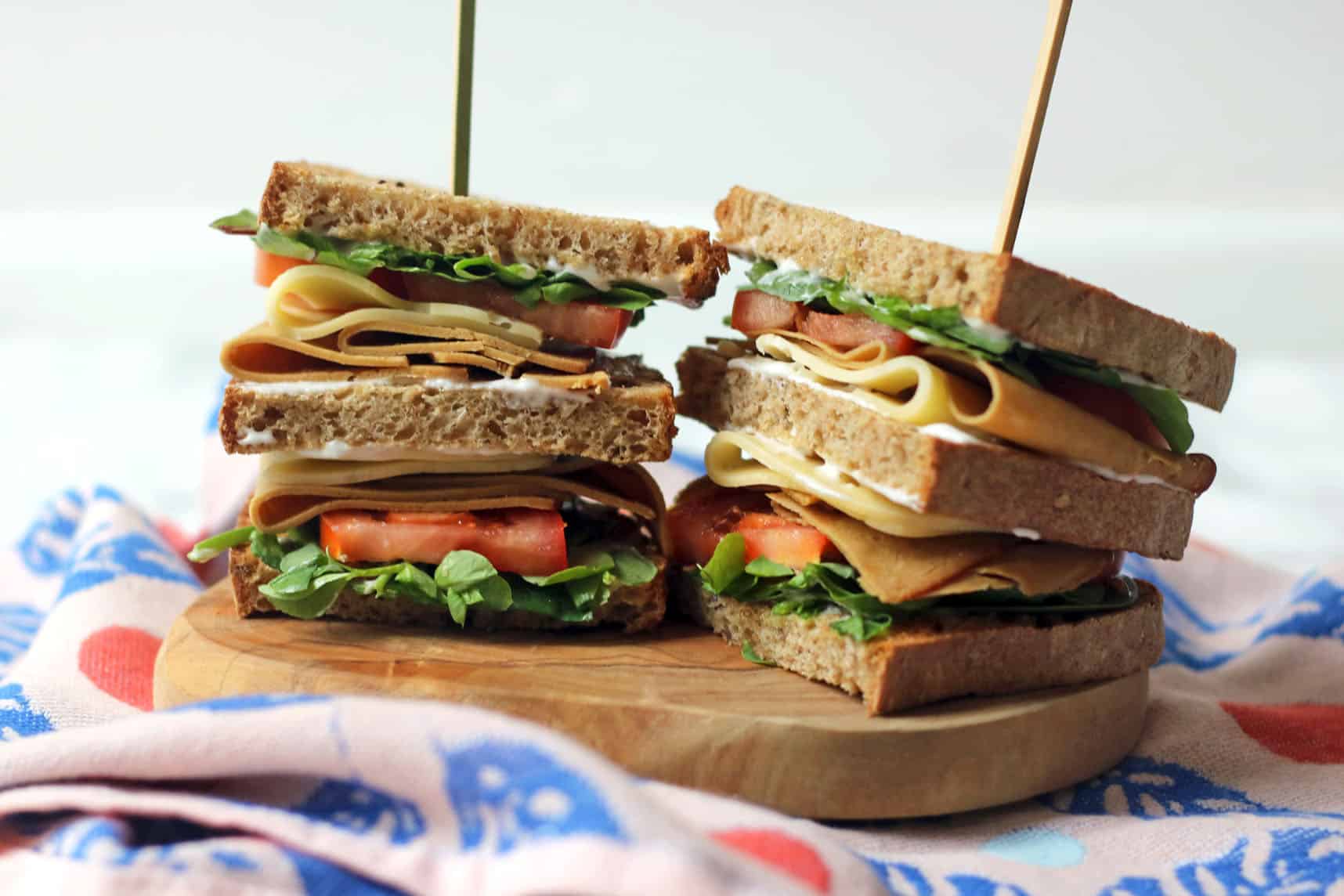 The Ultimate Vegan Club Sandwich