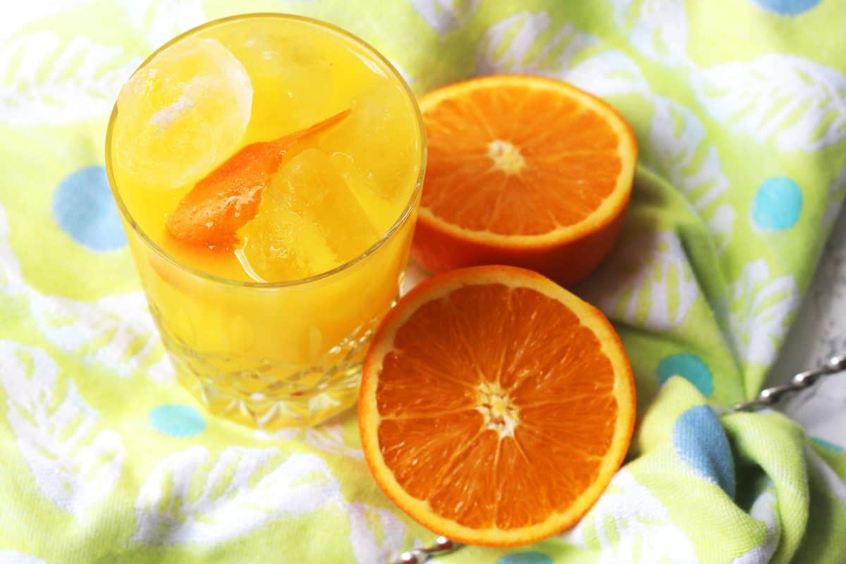 Orange juice deals and vodka drink