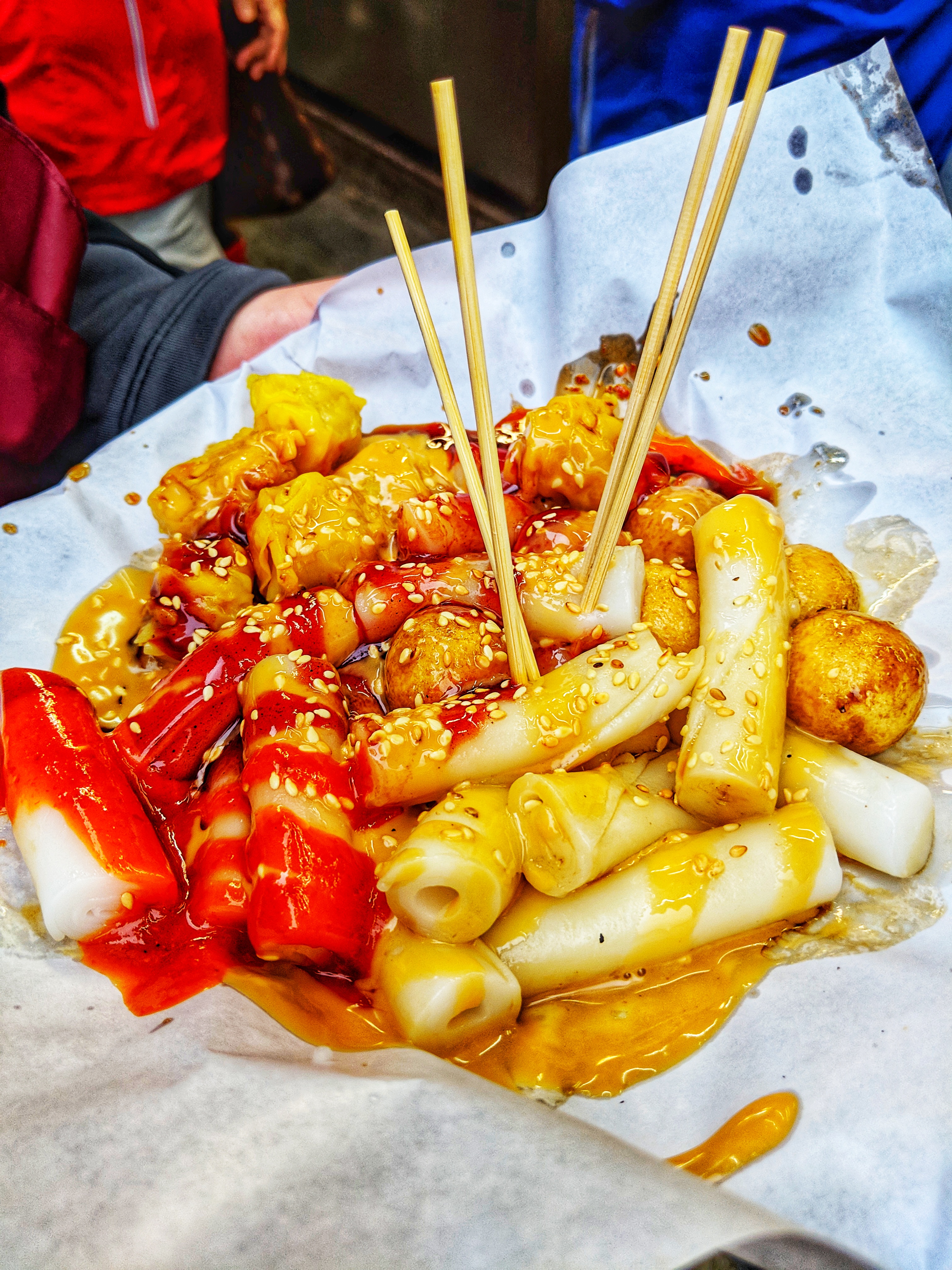 Fish balls and rice rolls - street Food Hong Kong