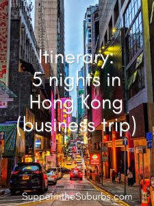 Itinerary: 5 nights in Hong Kong. Find out how to make the most of a business trip to Hong Kong where you only have before work, after work and your lunch break to explore!