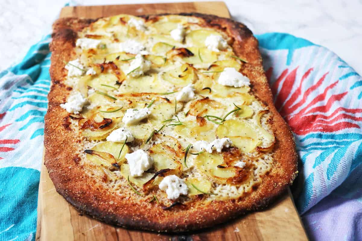 Potato, Ricotta and Rosemary White Pizza