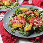 Winter Citrus Salad with orange, grapefruit and pomegranate