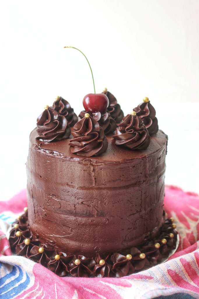 Vegan Chocolate Cherry Cake