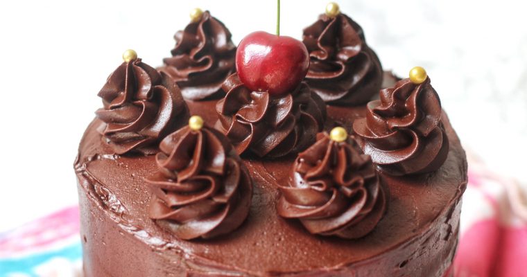 Vegan Chocolate Cherry Cake