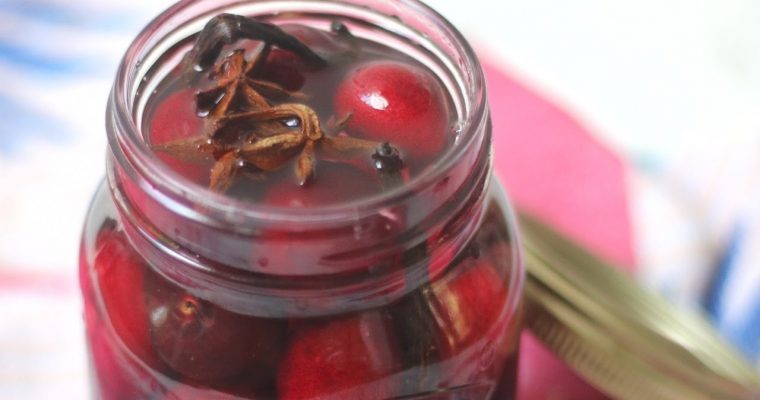 Spiced Cherries in Vodka
