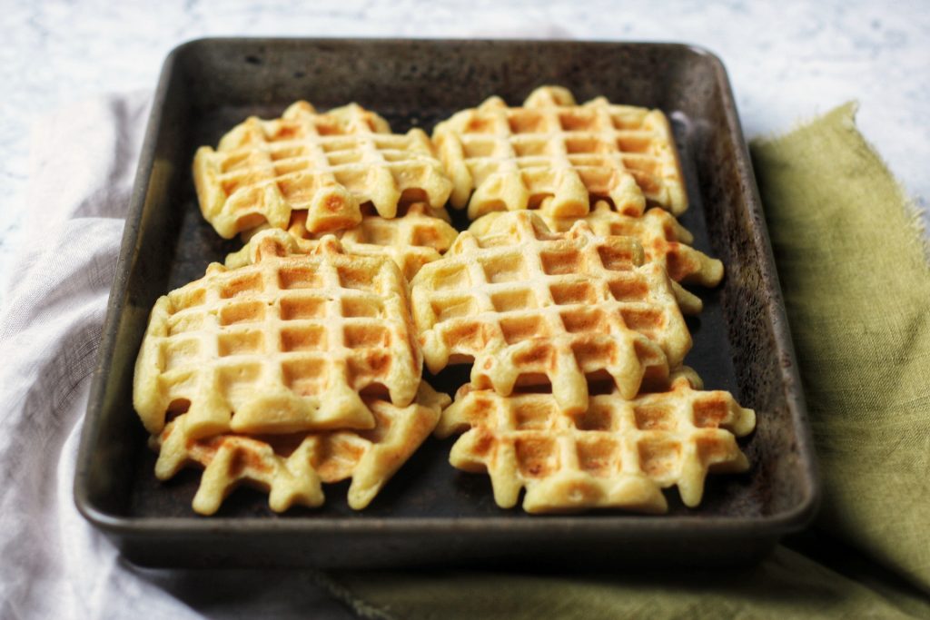 Vegan Potato Waffles with Garlic Mushrooms and Chives - Supper in the ...