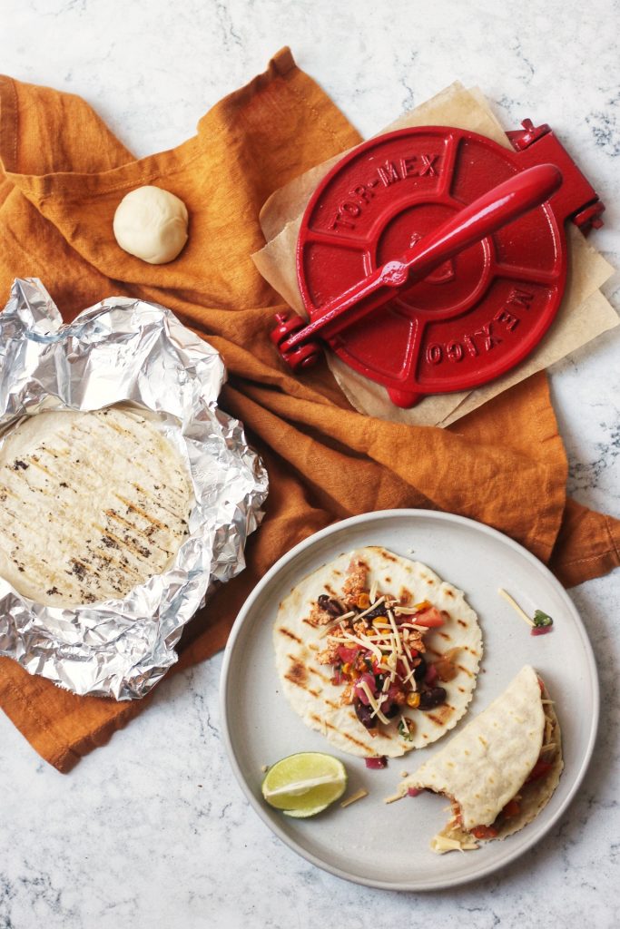 Homemade Flour Tortillas, perfect for tacos, fajitas and quesadilas