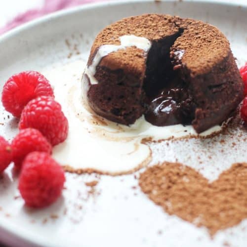 Vegan Chocolate Fondant (Lava Cake)