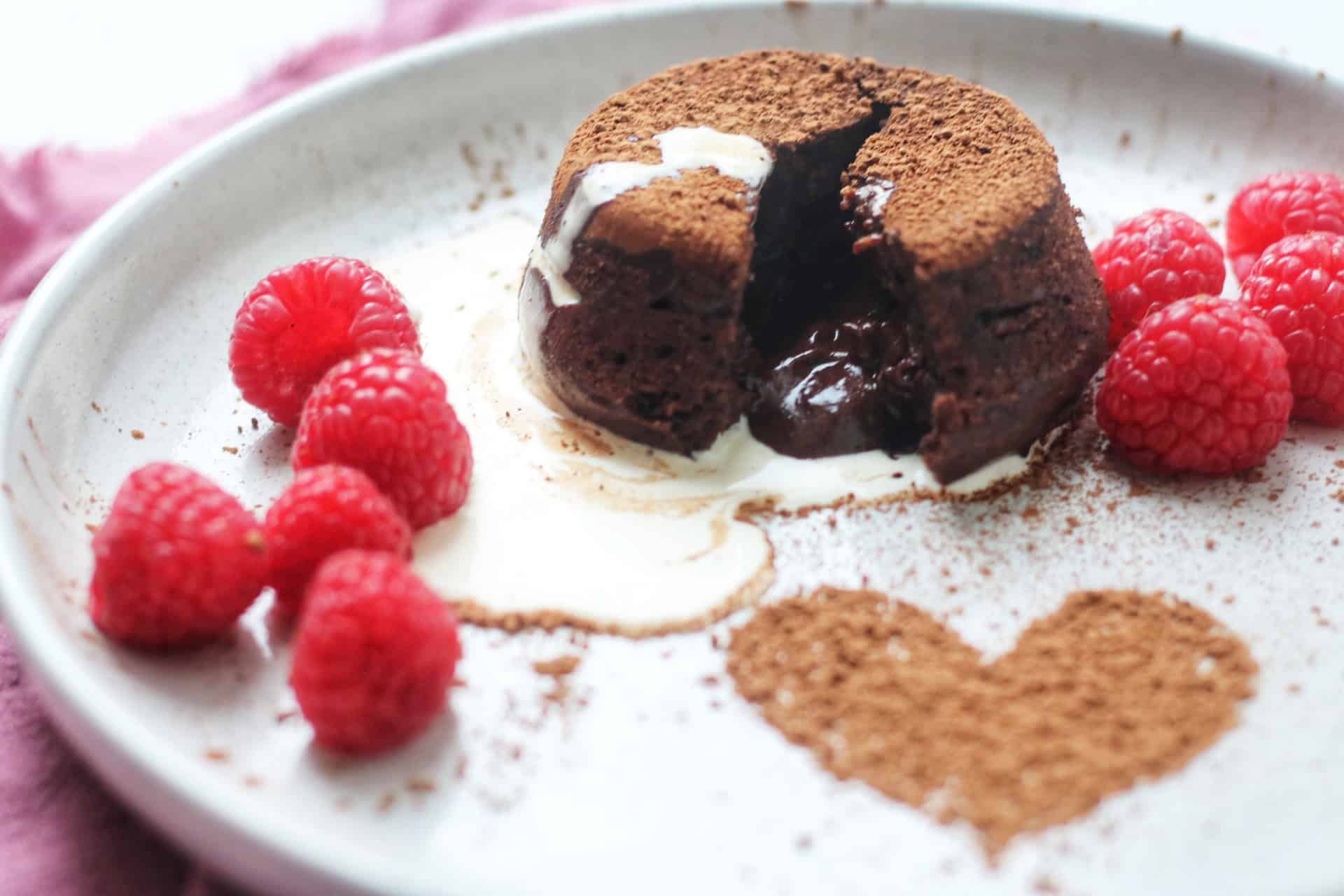 Vegan Chocolate Fondant (Lava Cake)